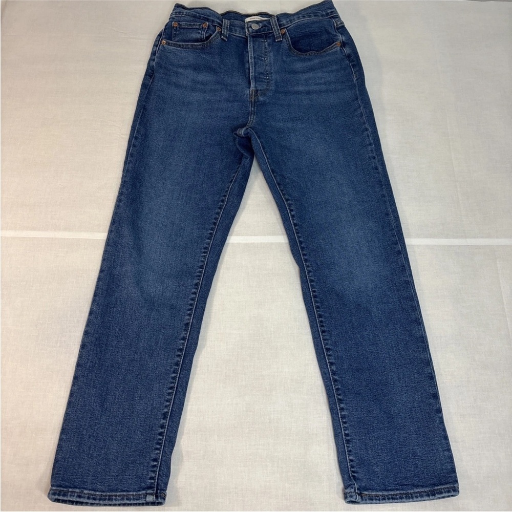Levi’s Jeans Womens 30 Blue Wedgie Straight High Rise Denim Medium Wash